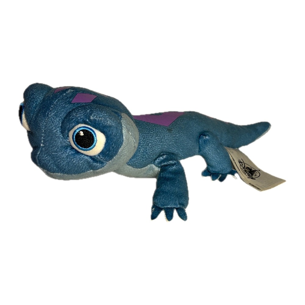 Disney Frozen 2 Bruni Fire Spirit Salamander Blue Plush Toy 10" L - Picture 1 of 8